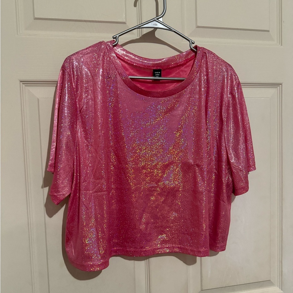 SHEIN Plus Size Crop Tee